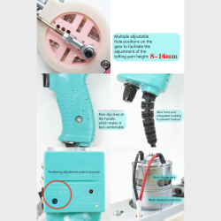 DUO tuftepistol / tufting maskine - GUL