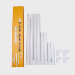 Nem "clip-on" ramme - plast - 3 str. i n - til punch needle og broderi