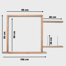Tufteramme - bord model